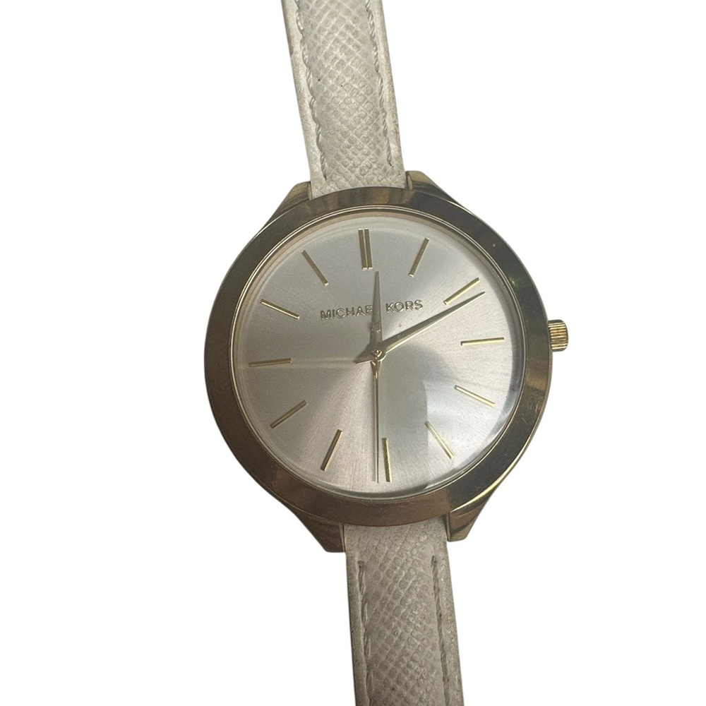 Michael Kors Gold-Tone‎ and Cream Watch